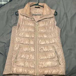 Metallic Light Pink Premium Down Puffer Vest